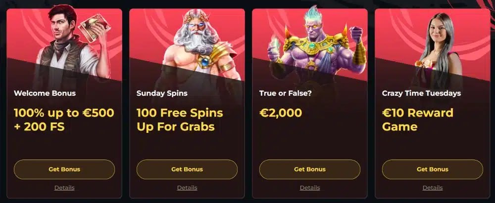 Boomerang Casino Bet redaktionelle Ansicht