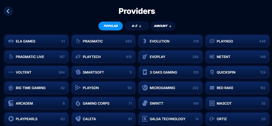 Boomerang Provider Ansicht